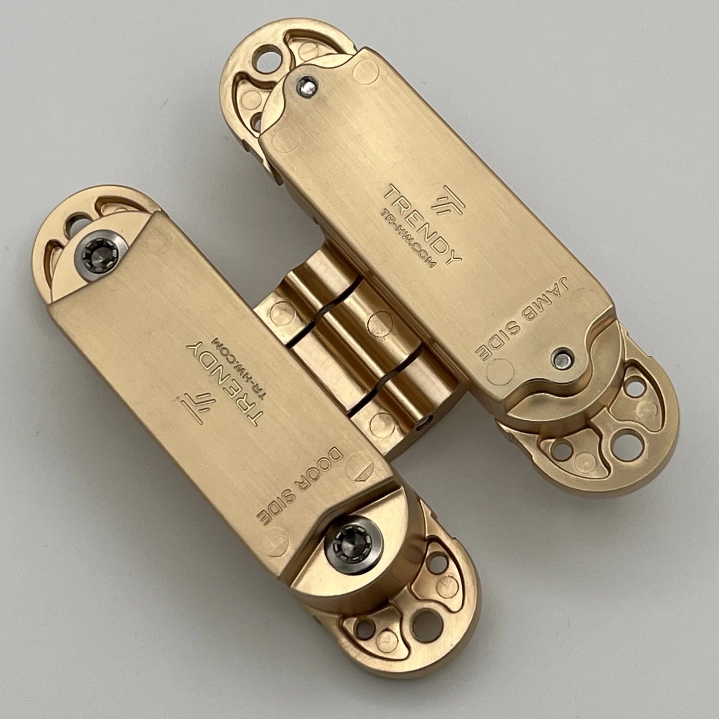 3D Adjustable Concealed Hinges pack | Gold